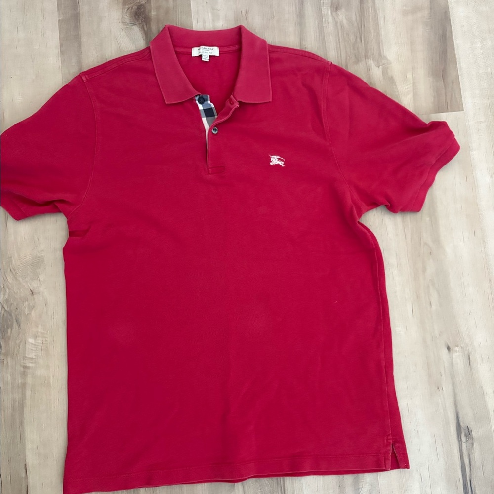 Burberry Red Polo Shirt